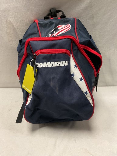 Used Demarini VOODOO JR BB/SB Player Backpack White/Red/Navy 11490-S000268277