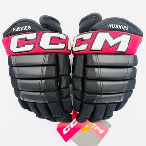 New Northeastern NCAA Stock CCM HG97XP Hockey Gloves-12"-Single Layer Palms