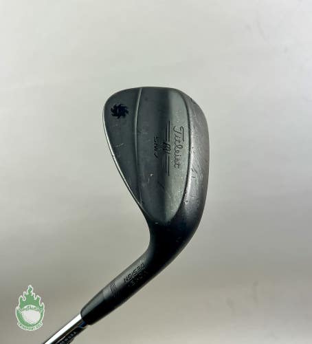 Used Titleist Vokey SM7 F Grind Jet Black Wedge 52*-12 X-Stiff Steel Golf Club