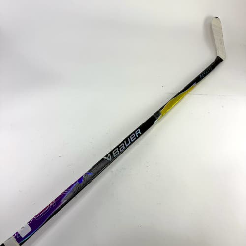 Repaired Left Handed Bauer Purple and Yellow Flylite | P90TM Curve - 82 Flex - Grip - #J805