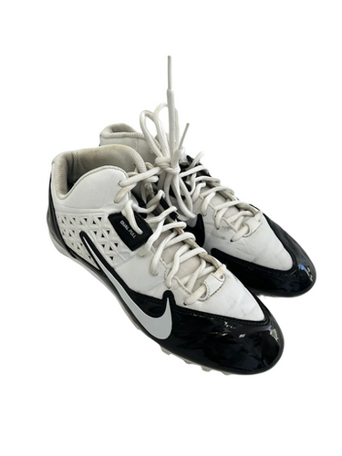 Used Nike APLHA STRIKE Adult FB Cleats Black And White Senior 9 11692-S000145637