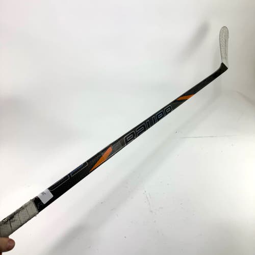 Repaired Left Handed Bauer Black and Orange Tracer | P28 Curve - 82 Flex - Grip - #J818
