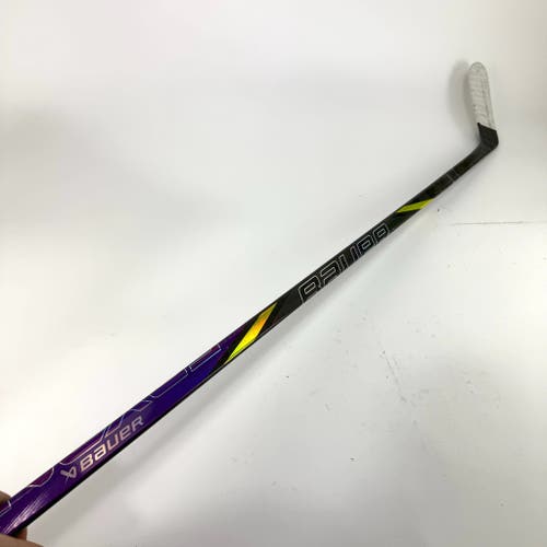 Repaired Left Handed Bauer Purple and Yellow Tracer | P28M Curve - 70 Flex - Grip - #J829
