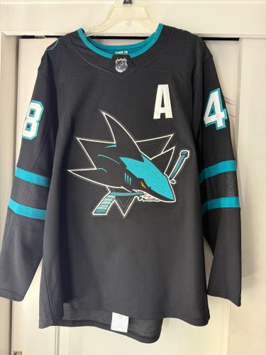 San Jose Sharks Size 52 Adidas Jersey Tomas Hertl #48