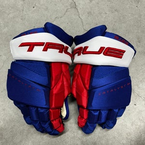 14” True Catalyst 9X Reverse Retro St. Louis Blues Pro Stock Gloves Pro Stock (New) NHL