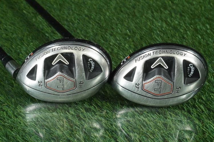Callaway FT Draw Hybrid Set 24 4H 27 5H Fujikura Regular RH w/ New Majek Grips
