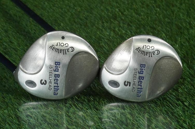 Callaway Big Bertha Steelhead Woods Set 3W + 5W RCH 99 Firm Flex Graphite RH