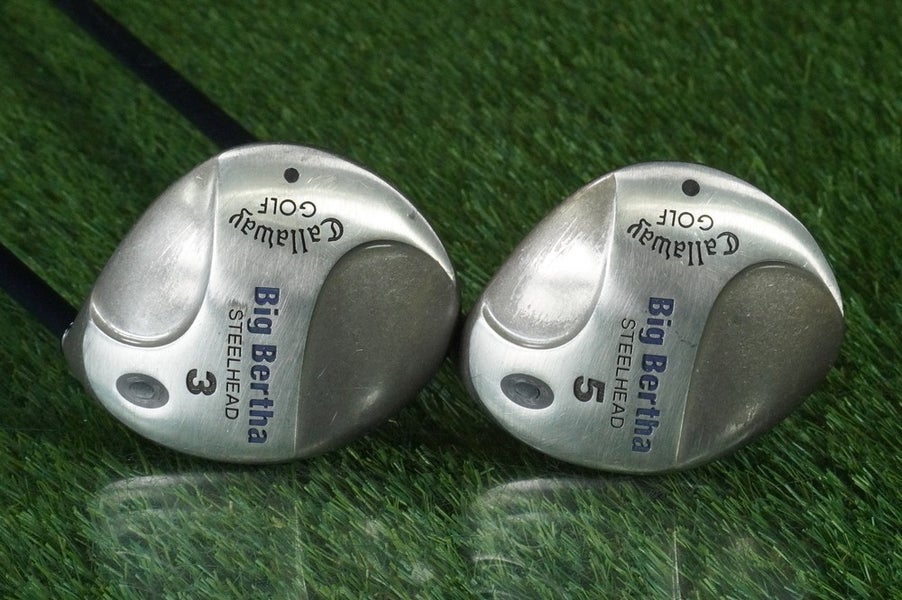 Callaway Big Bertha Steelhead Woods Set 3W + 5W RCH 99 Firm Flex Graphite RH