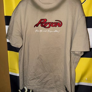 Poison Band T Shirt 2024 Stitched Embroidered Patches Graphic Print Men’s Size Large