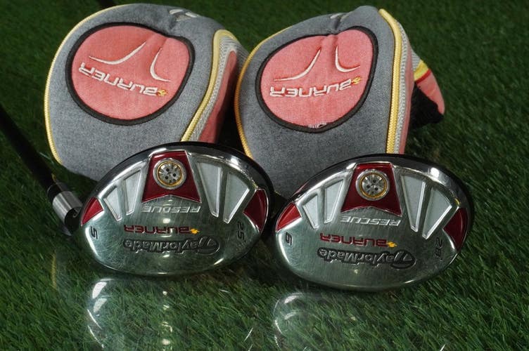 TaylorMade Burner Rescue Hybrid Set 25 5H 28 6H Regular RH W/ Headcovers