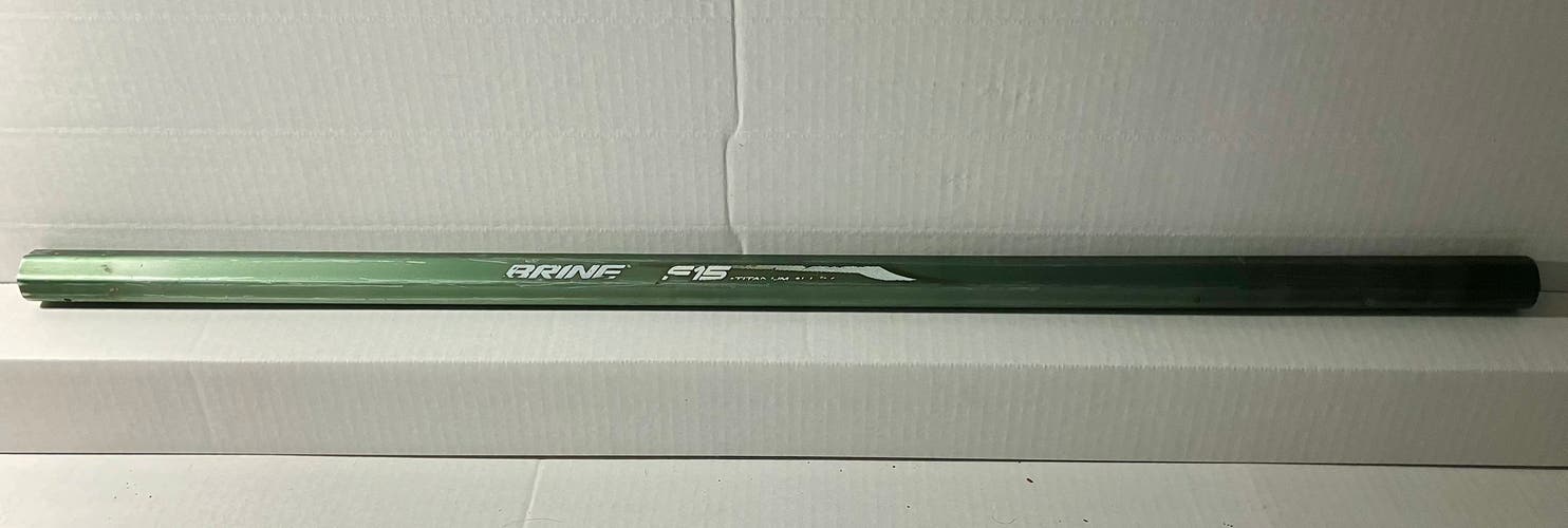 OG brine F15 titanium enhanced men’s lacrosse shaft green rare color