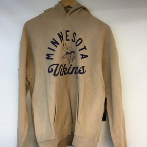 Minnesota Vikings 47' Brand Beige Hooded Sweatshirt Mulitple Sizes new W/ Tags