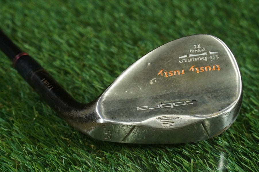 Cobra Trusty Rusty 55 Wedge Sand Tri-Bounce PWR II Dark Steel S200 Stiff RH