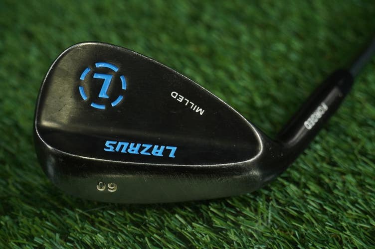 Lazrus Forged Milled 60 Wedge Lob Steel Shaft Left Handed LH ~ LOOK!!