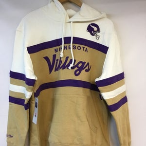 Minnesota Vikings Mitchell and Ness NFL Head Coach Hoodie Mulitple Sizes