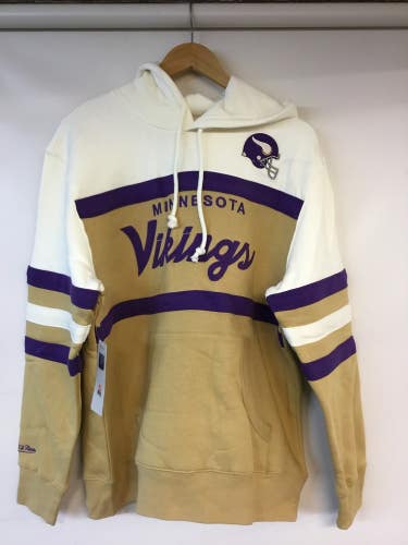 Minnesota Vikings Mitchell and Ness NFL Head Coach Hoodie Mulitple Sizes