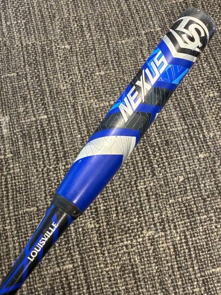 Blue 2022 Louisville Slugger Nexus Composite Bat (-12) Composite 18 oz 30" (Used)