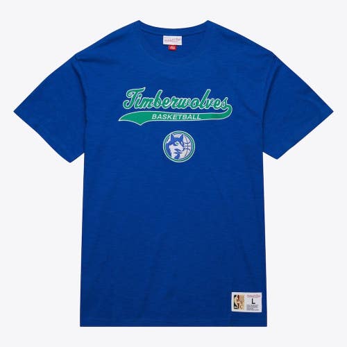 Men's Minnesota Timberwolves Royal Retro Vintage Logo Legendary Slub T-Shirt