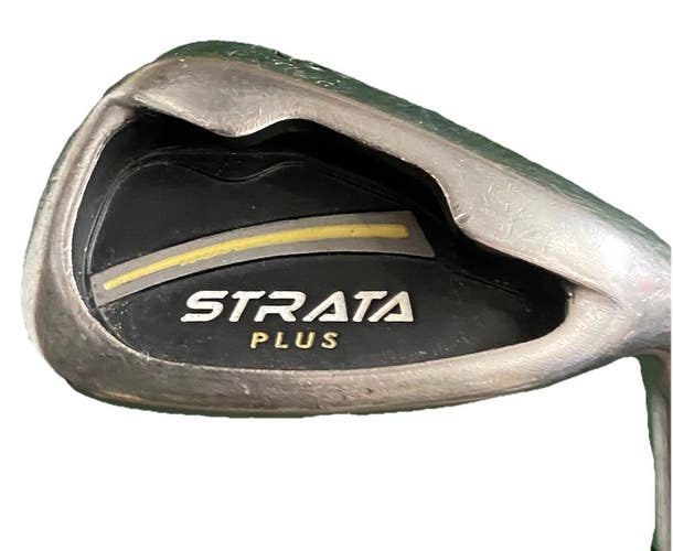 Strata Plus Stainless 9 Iron Men's RH Stiff Flex Steel 35.5" Nice Factory Grip