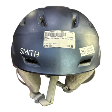 Used Smith Snowsport Helmet Adult Navy Blue MD 11375-S000373174
