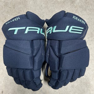 13.5” True Catalyst 9X Seattle Kraken Pro Stock Gloves Pro Stock (New) NHL