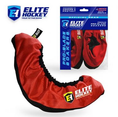 New ELITE HOCKEY PRO-BLADE SKATE SOAKER/GUARD RED SR 11628-ELHPROBLADEREDSR
