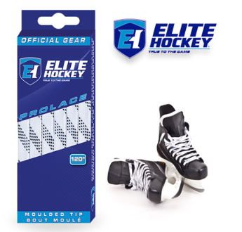New ELITE HOCKEY SKATE LACES WHT 72" 11628-ELHWHT72IN