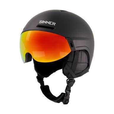 New SINNER BULLIT SKI HELMET W/VISOR - MD 11628-BYDBULLITMD