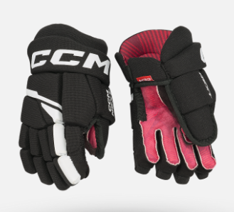 New CCM NEXT GLOVE Youth Gloves Black And White 8" 11628-CCMHGNEXT23YTBW8