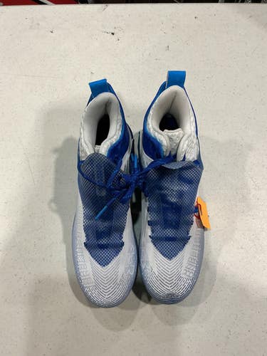 Used Under Armour HIGHLIGHT HAMMER MC Adult FB Cleats Royal Blue And White Senior 9 11628-S000181572