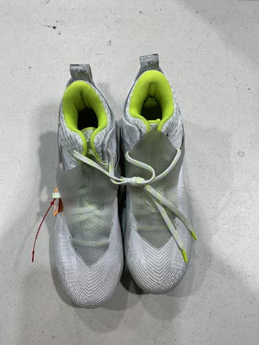 Used Under Armour HIGHLIGHT HAMMER MC MID Adult FB Cleats White Senior 9 11628-S000181567