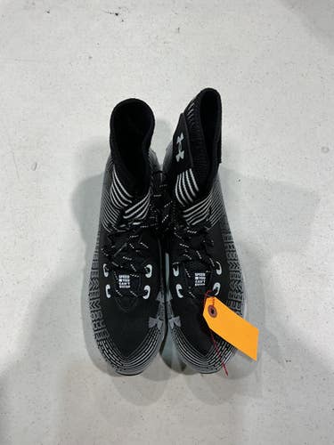 Used Under Armour UA HIGHLIGHT FRANCHISE BLACK Adult FB Cleats Black Senior 9.5 11628-S000181558