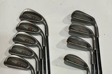 Used Ping EYE 2 ORANGE DOT Mens Iron Set RH 3I-SW 11628-S000186683