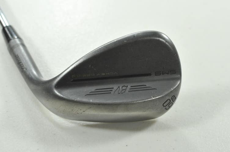 Titleist Vokey SM9 Jet Black 60*-12D Wedge Right BV Wedge Flex Steel # 208064