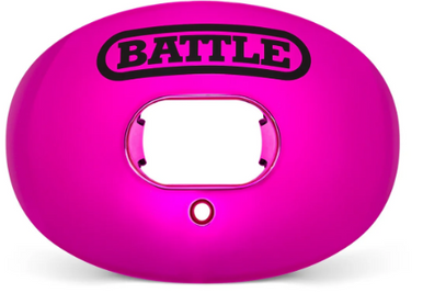 New BATTLE OXYGEN CHROME MOUTH GUARD - PINK - ONE SIZEE FITS MOST 11628-BATOXYCHROMEPNK
