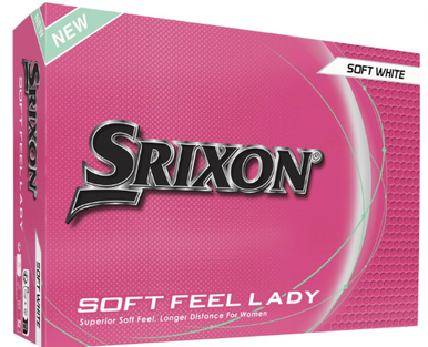 New Srixon SOFT FEEL LADY 12PK - SOFT WHITE 11628-CLESFLADYSFTWHT12