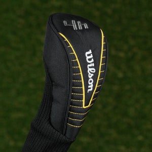 Wilson 4 Hybrid Headcover 4H Sock Black / Yellow ~ LOOK!!