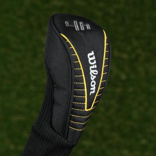 Wilson 4 Hybrid Headcover 4H Sock Black / Yellow ~ LOOK!!