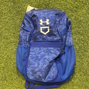 Under Armour Utility Print Backpack Blue OSFA (New)