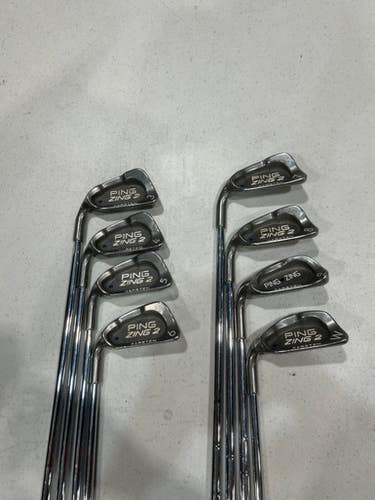Used Ping ZING 2 BLUE DOT Mens Iron Set LH 3I-PW *MISSING 9 IRON* 11628-S000180502