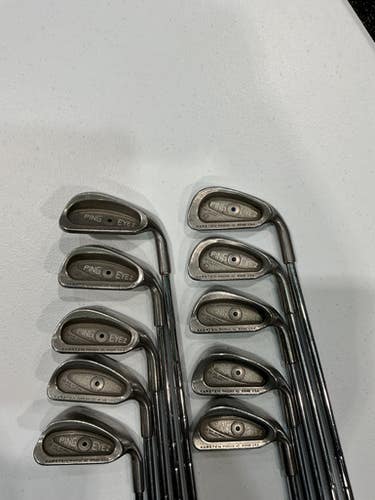 Used Ping EYE 2 BLACK DOT Mens Iron Set RH 2I-PW 11628-S000183889