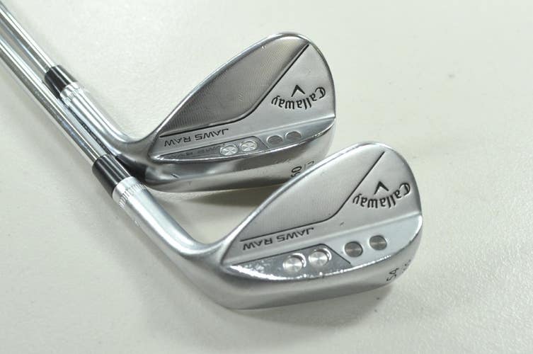 Callaway Jaws Raw Chrome 54*, 60* Wedge Set Right DG Spinner Steel # 208719