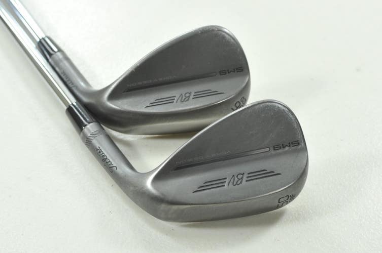 Titleist Vokey SM9 Jet Black 50*, 56* Wedge Set Right DG S300 Steel # 209502