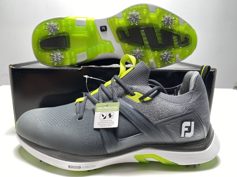 FootJoy HyperFlex Golf Shoes Gray Yellow Men's SZ 12 (51044)
