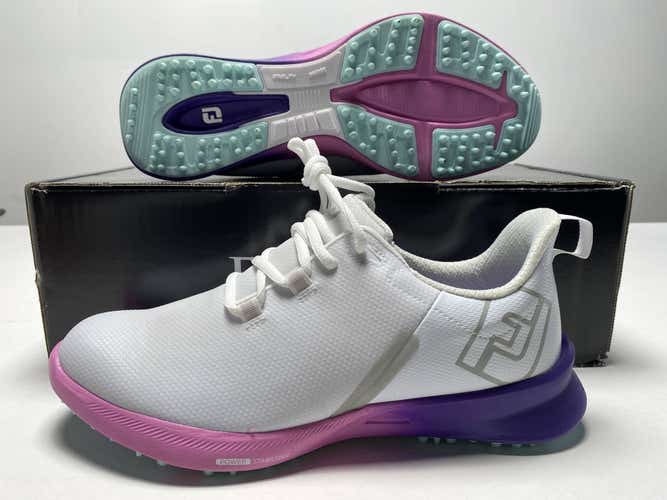 FootJoy FJ Fuel Sport Golf Shoes White Pink Purple Women's SZ 7.5 (90547)