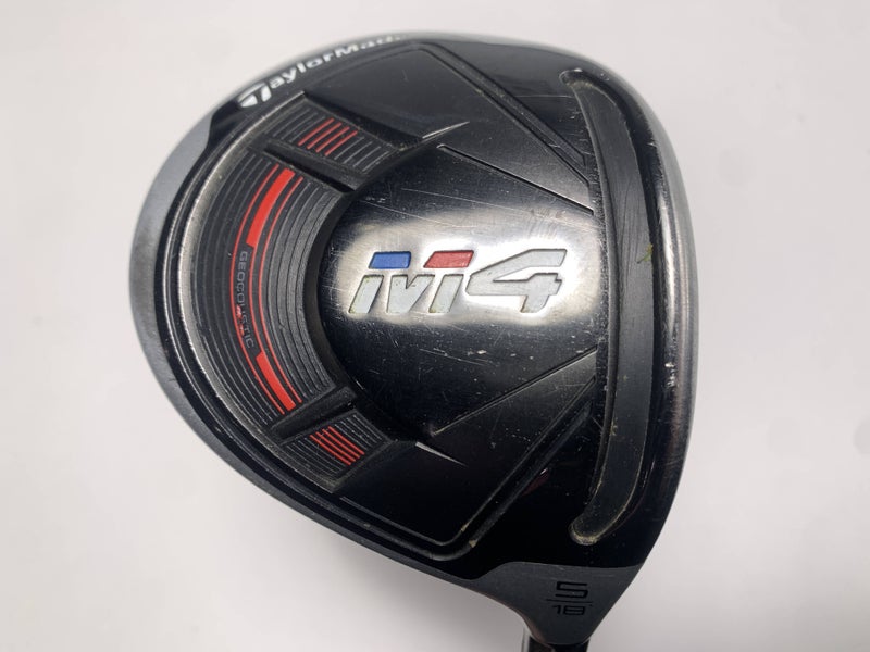 TaylorMade M4 5 Fairway Wood 18* Fujikura Atmos red 6S Stiff Graphite Mens RH