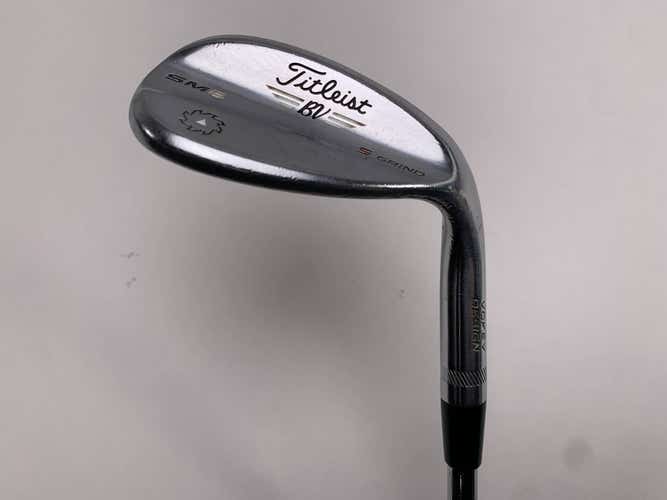 Titleist Vokey SM6 Tour Chrome Wedge 60* 10 Bounce S-Grind Wedge Steel Mens RH