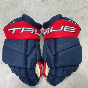 14” True Catalyst 9X Pro Columbus Blue Jackets Gloves Pro Stock (New) NHL