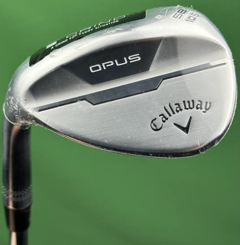 Callaway Opus Chrome Lob LW Wedge LEFT Hand 58-10* S-Grind Steel LH NEW