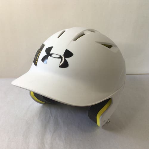 Youth Under Armour Converge Batting Helmet Matte White Size 6 3/4 or Under (Used)